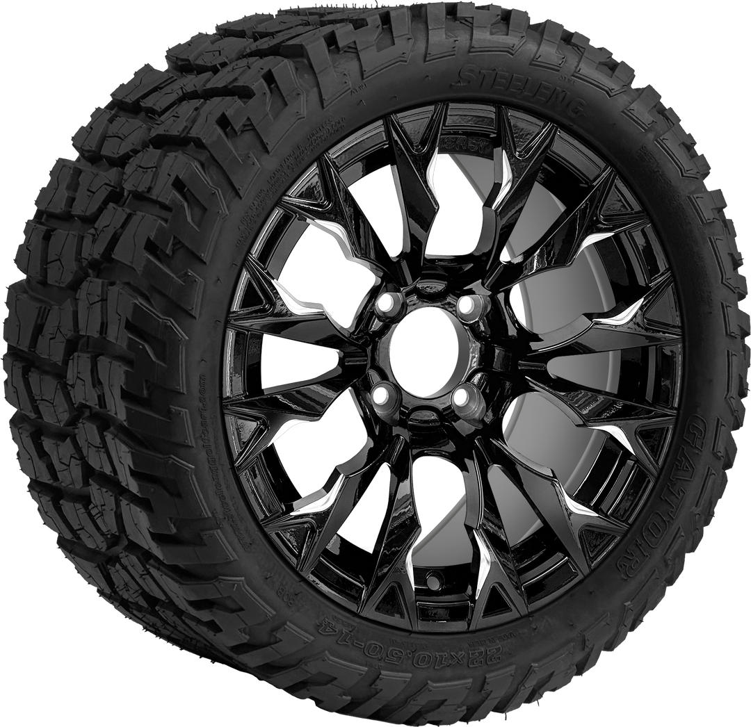 14″ Goblin Black Wheel – Aluminum Alloy / STEELENG BEAST WHEELS