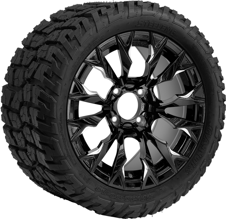 14″ Goblin Black Wheel – Aluminum Alloy / STEELENG BEAST WHEELS