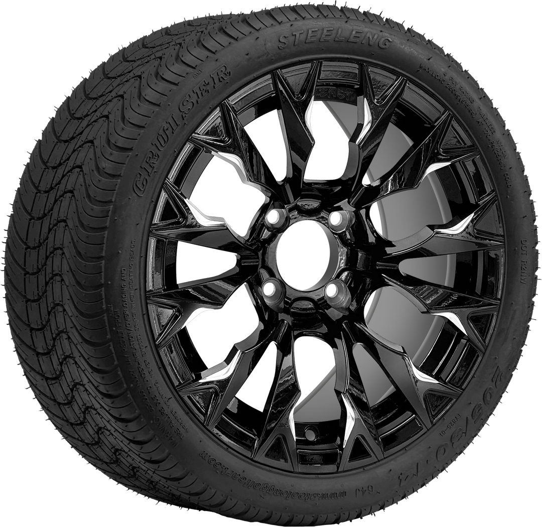 14″ Goblin Black Wheel – Aluminum Alloy / STEELENG BEAST WHEELS
