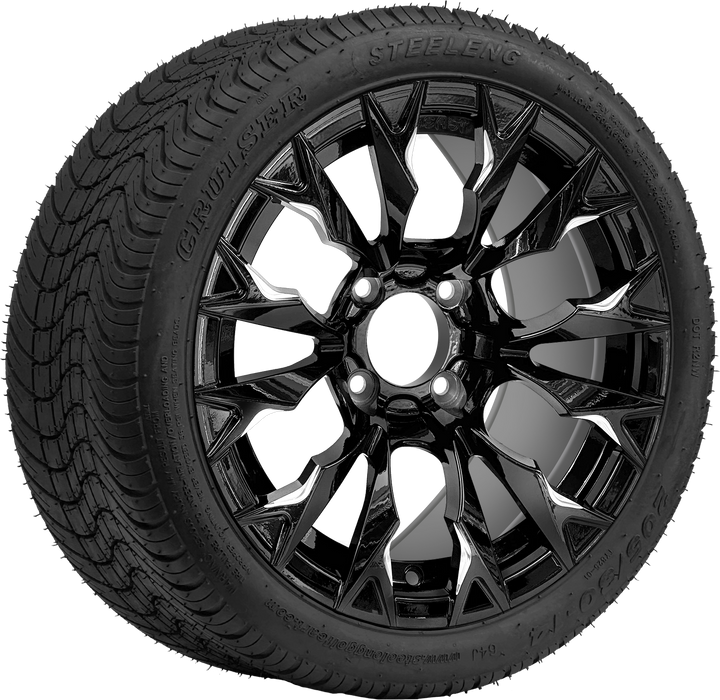 14″ Goblin Black Wheel – Aluminum Alloy / STEELENG BEAST WHEELS