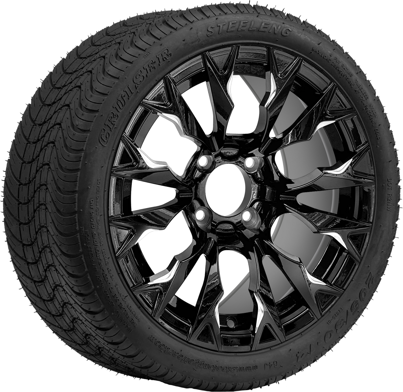 14″ Goblin Black Wheel – Aluminum Alloy / STEELENG BEAST WHEELS