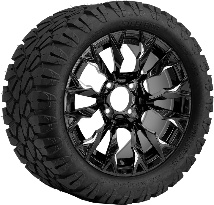 14″ Goblin Black Wheel – Aluminum Alloy / STEELENG BEAST WHEELS