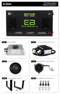 Eco Battery LIFEPO4 Lithium 70 Volt 105ah Bundle