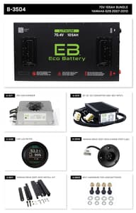 Eco Battery LIFEPO4 Lithium 70 Volt 105ah Bundle