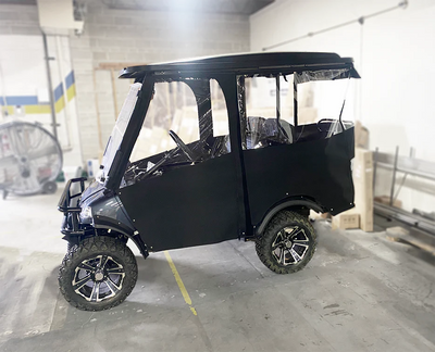 Evolution 4 Passenger Track Style Golf Cart Enclosure By Doorworks Fits Classic 4 Pro & Plus , Forester 4 Plus Models