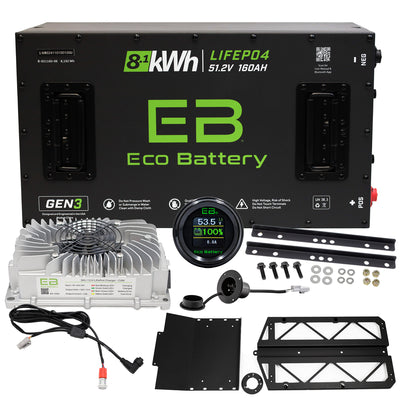 Eco Battery Polaris Ranger EV LIFEPO4 Lithium 51v Bundle