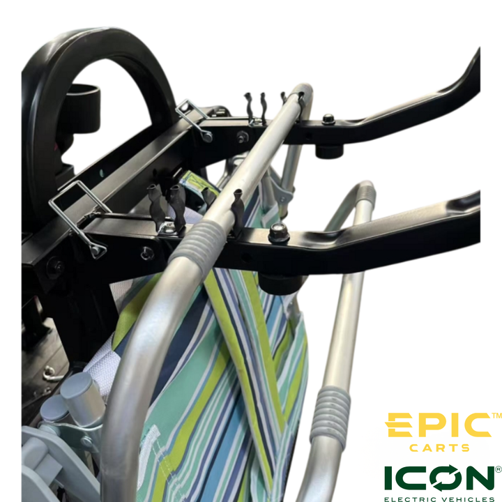 Beach Chair Holder for EPIC E60FX and ICON i40X, i60LX Golf Carts