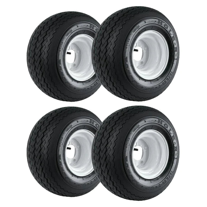 KENDA 18"x8.5"-8" GOLF CART WHEEL &amp; TIRE COMBO ( Comes mounted on the Rim )
