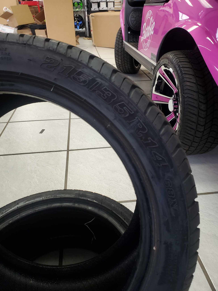 EVOLUTION GOLF CART 215/35R14 DOT LOW PROFILE TIRE (4-PLY)