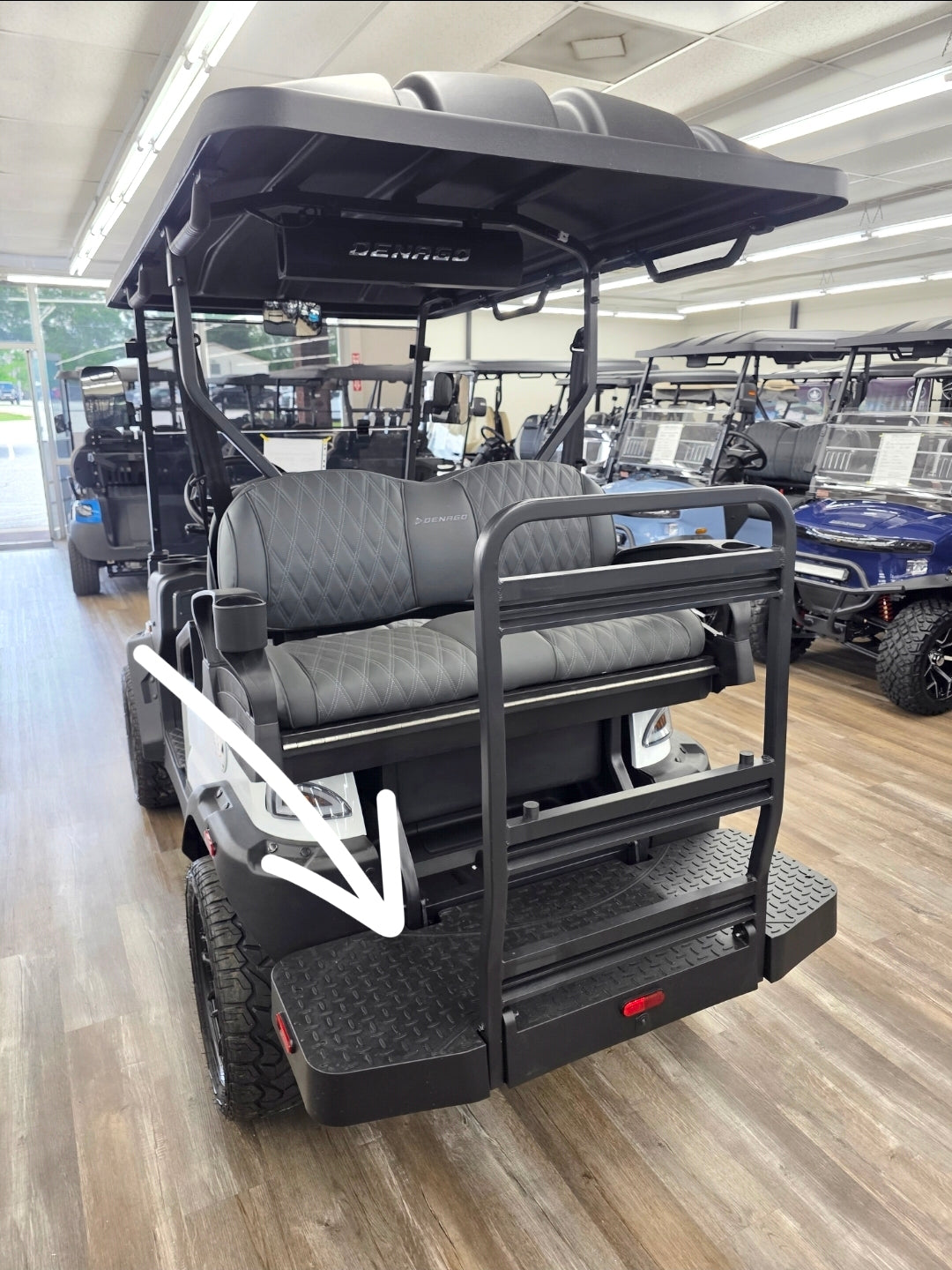 Denago EV Golf Cart Rear Seat Footrest Platform