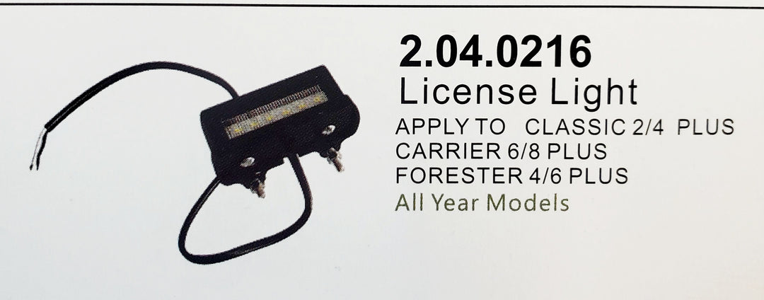 Evolution Golf Cart Replacement LED License Plate Light