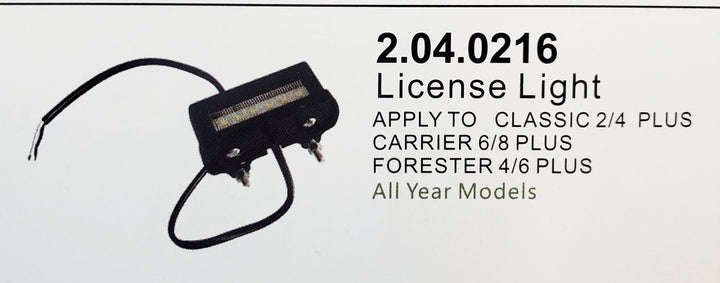 Evolution Golf Cart Replacement LED License Plate Light