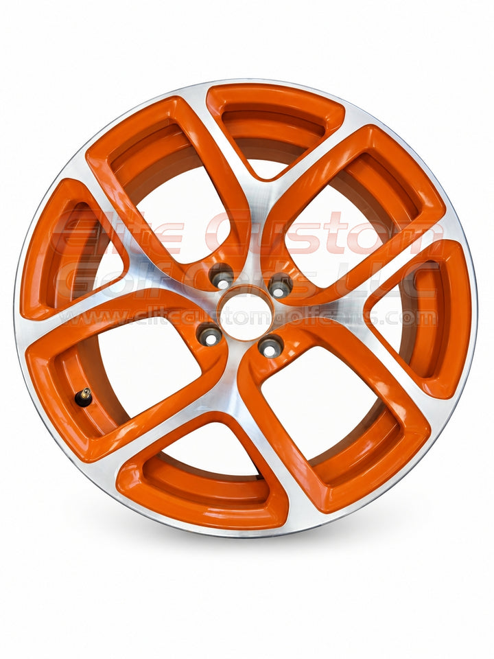 EVOLUTION D-MAX XT ORANGE GOLF CART RIM 16x8.5