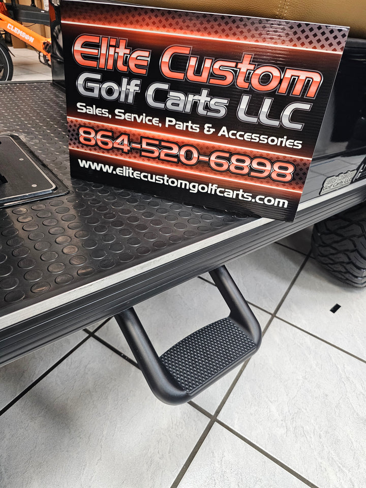 Evolution Golf Cart Side Steps Fits Classic Pro &amp; Plus, Forester, Carrier &amp; Turfman Models