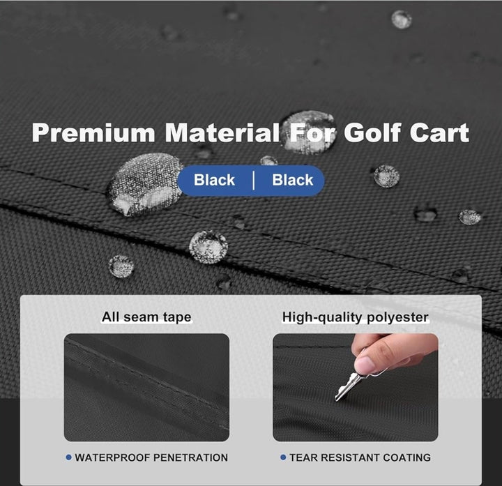Evolution 4 Passenger Golf Cart 600D Waterproof Golf Cart Storage Cover