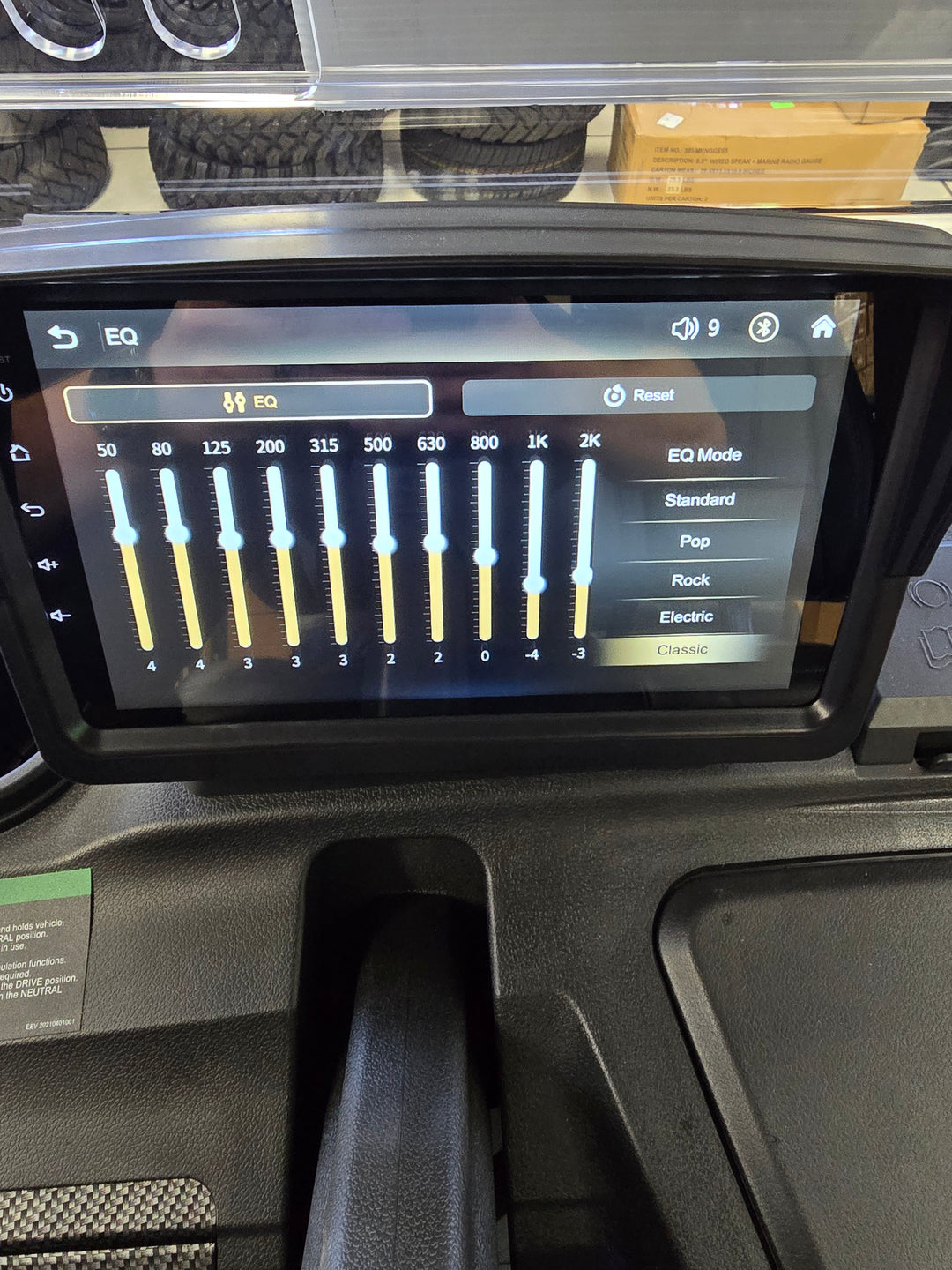 Evolution D5 Golf Cart 9" Touchscreen Display Fits D5 Maverick &amp; D5 Ranger Models with CarPlay Function