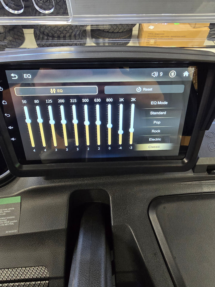 Evolution D5 Golf Cart 9" Touchscreen Display Fits D5 Maverick &amp; D5 Ranger Models with CarPlay Function