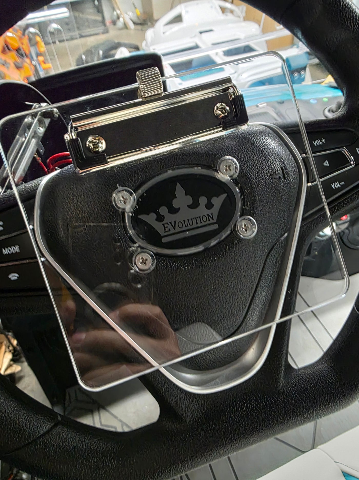 Evolution D5 / Dmax Steering Wheel Score Card Holder