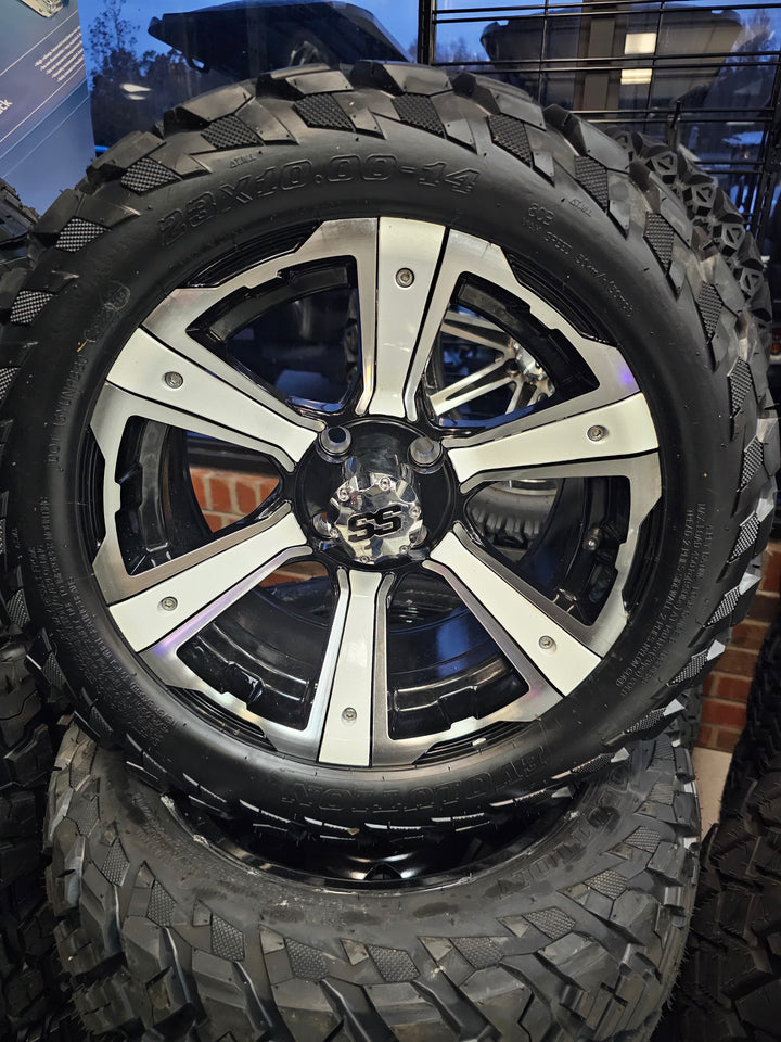 Evolution Golf Cart Chrome SS Plastic Center Caps Fits All Evolution Golf Cart Wheels