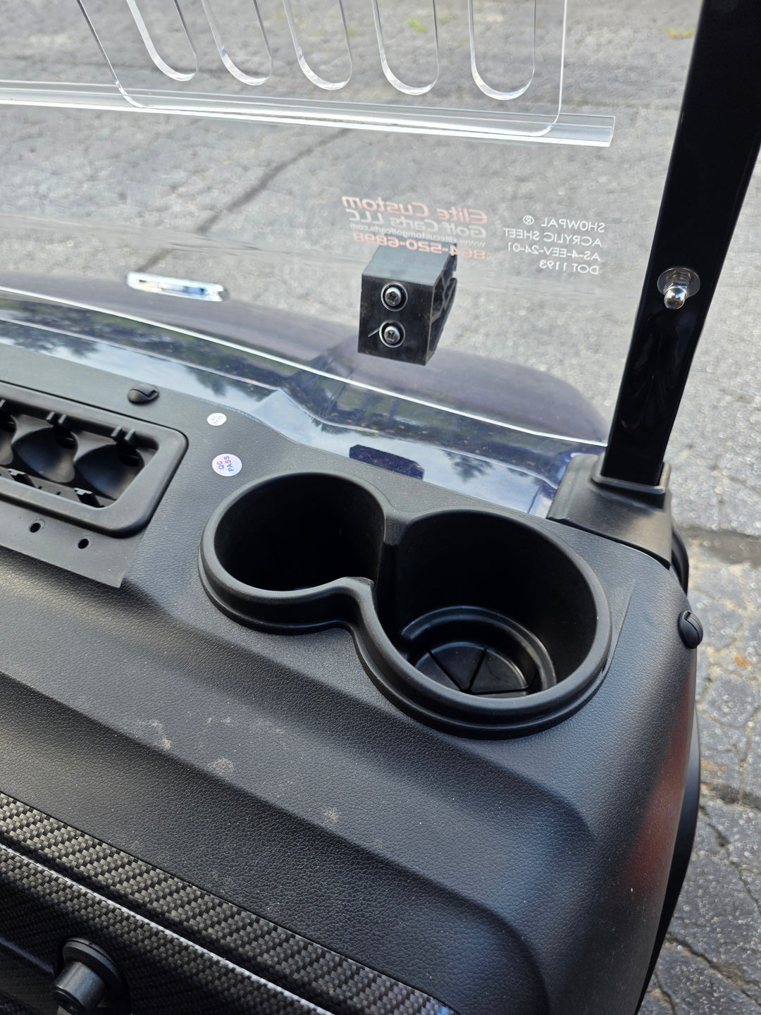 Evolution D5 Golf Cart Front Cupholders Fits Evolution D5 Models ONLY