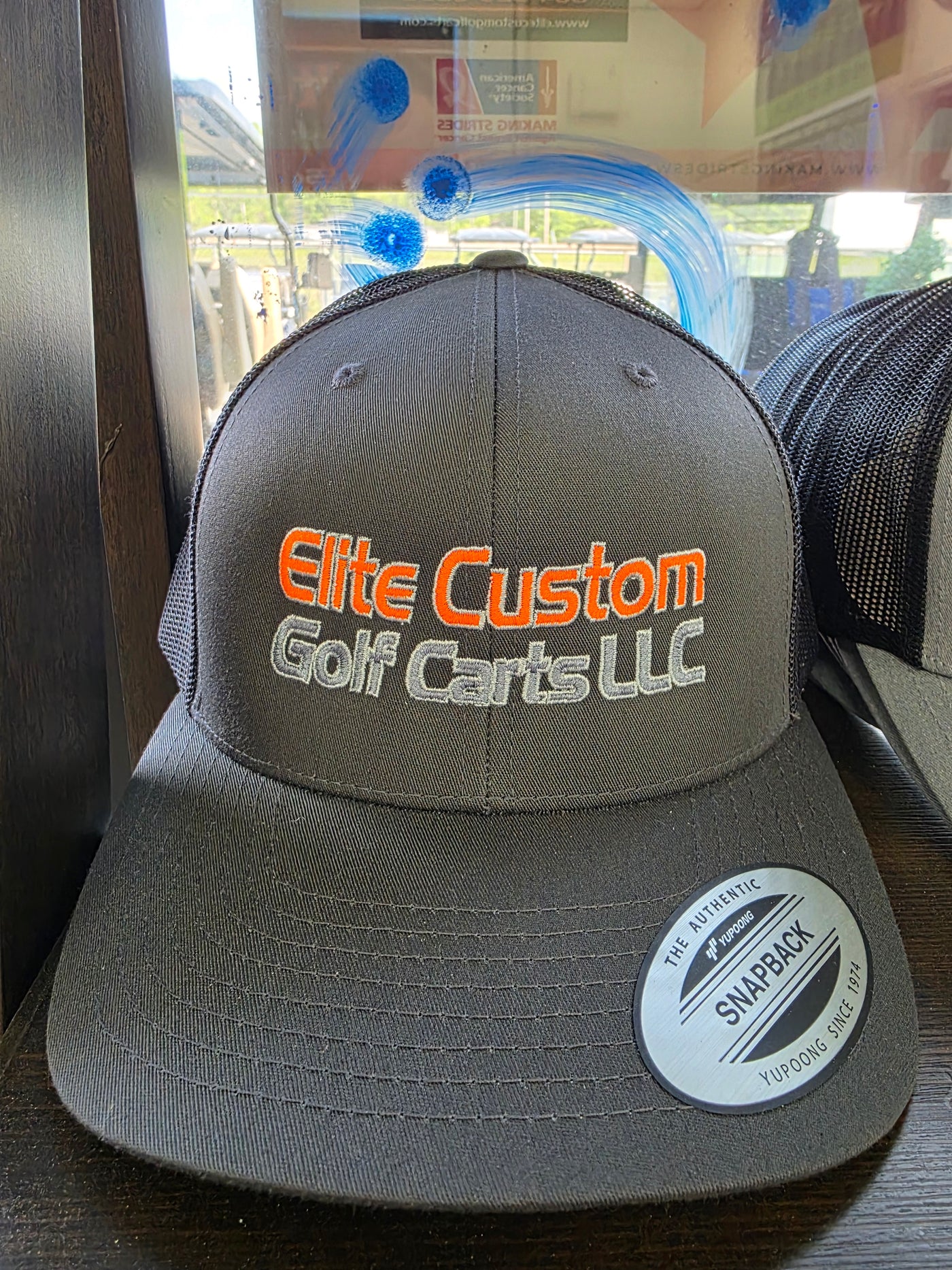 Elite Custom Golf Cart Trucker Hat Gray