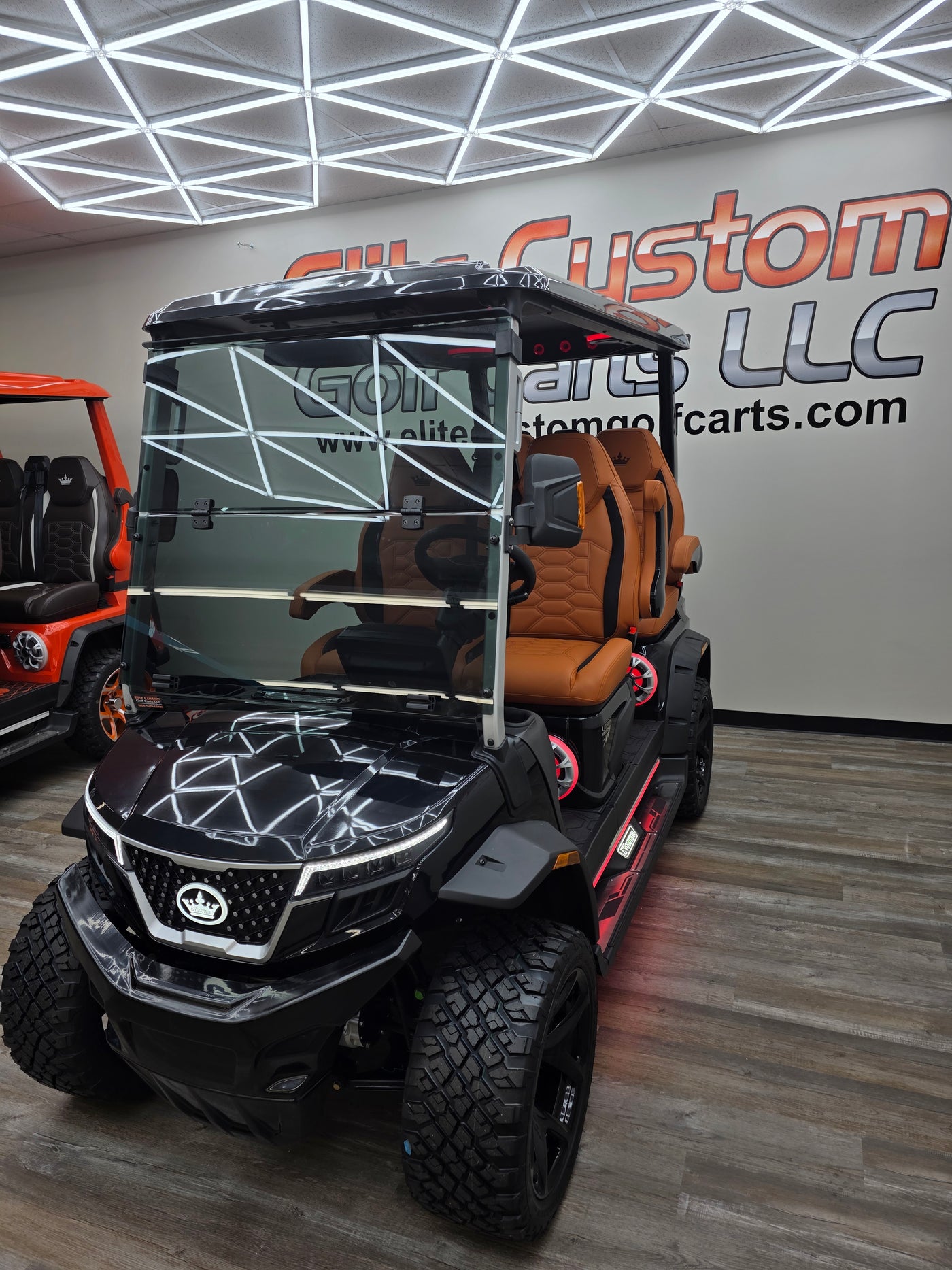 Evolution D6 DMAX Golf Cart Tinted Windshield