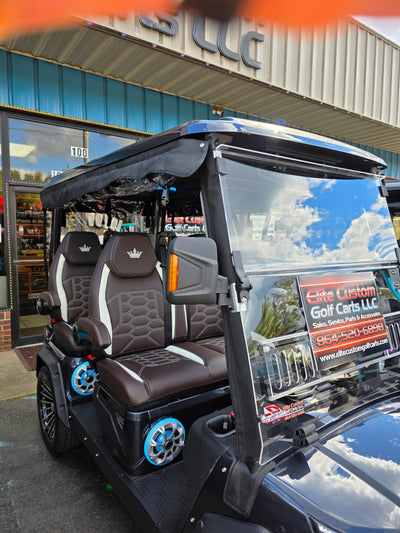 Evolution D6 DMAX GT4 and XT4 4 Passenger DoorWorks Track Style Golf Cart Enclosure