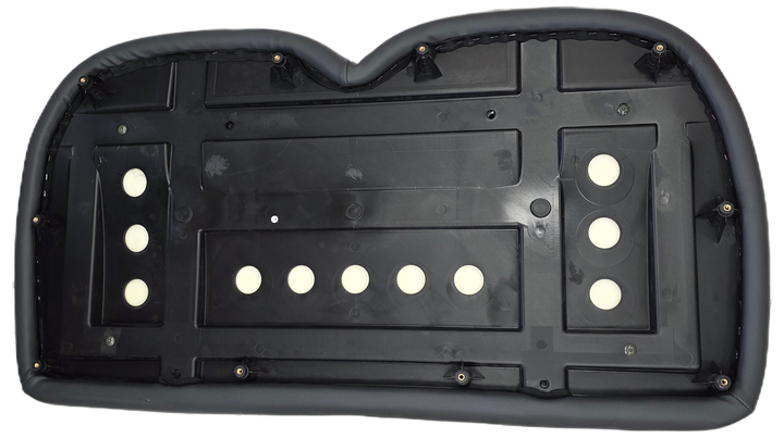 Denago EV Golf Cart Front Seat Backrest Factory Gray Diamond Stich