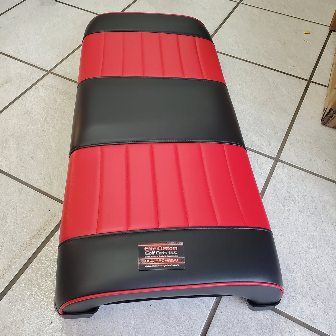 Evolution Golf Cart Black and Red Front Seat Bottom Cushion