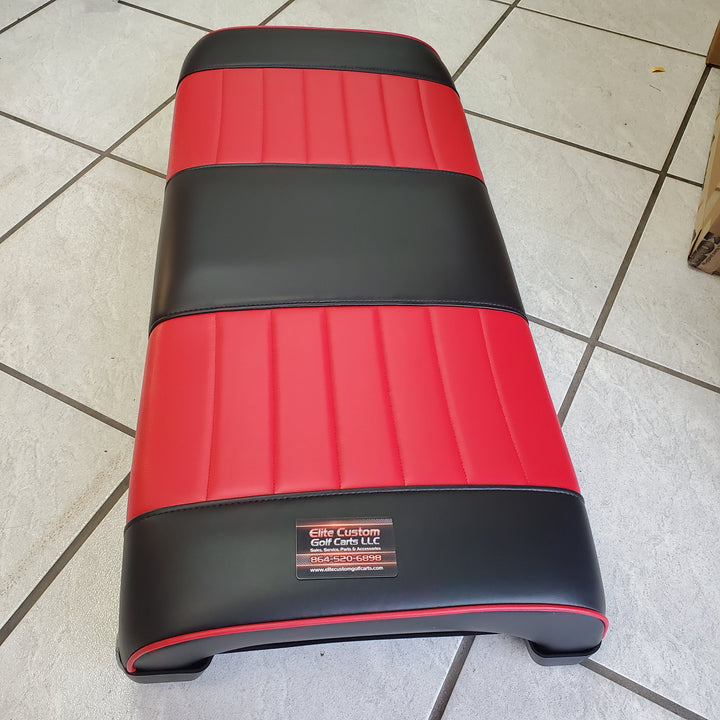 Evolution Golf Cart Black and Red Front Seat Bottom Cushion