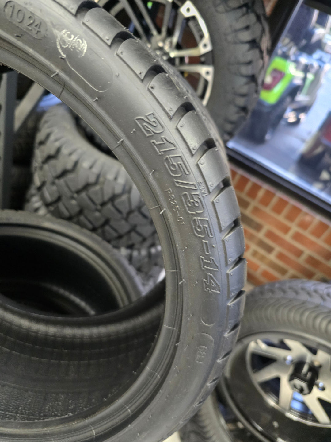 WANDA 215/35-14 DOT LOW PROFILE TIRE (4-PLY) FITS EVOLUTION GOLF CARTS