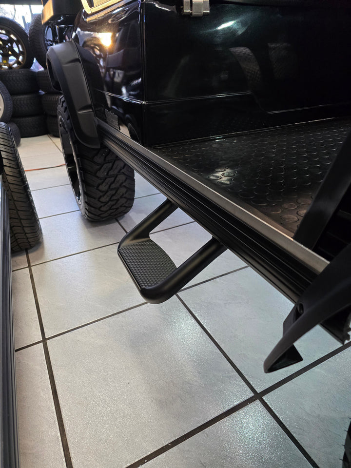 Evolution Golf Cart Side Steps Fits Classic Pro &amp; Plus, Forester, Carrier &amp; Turfman Models