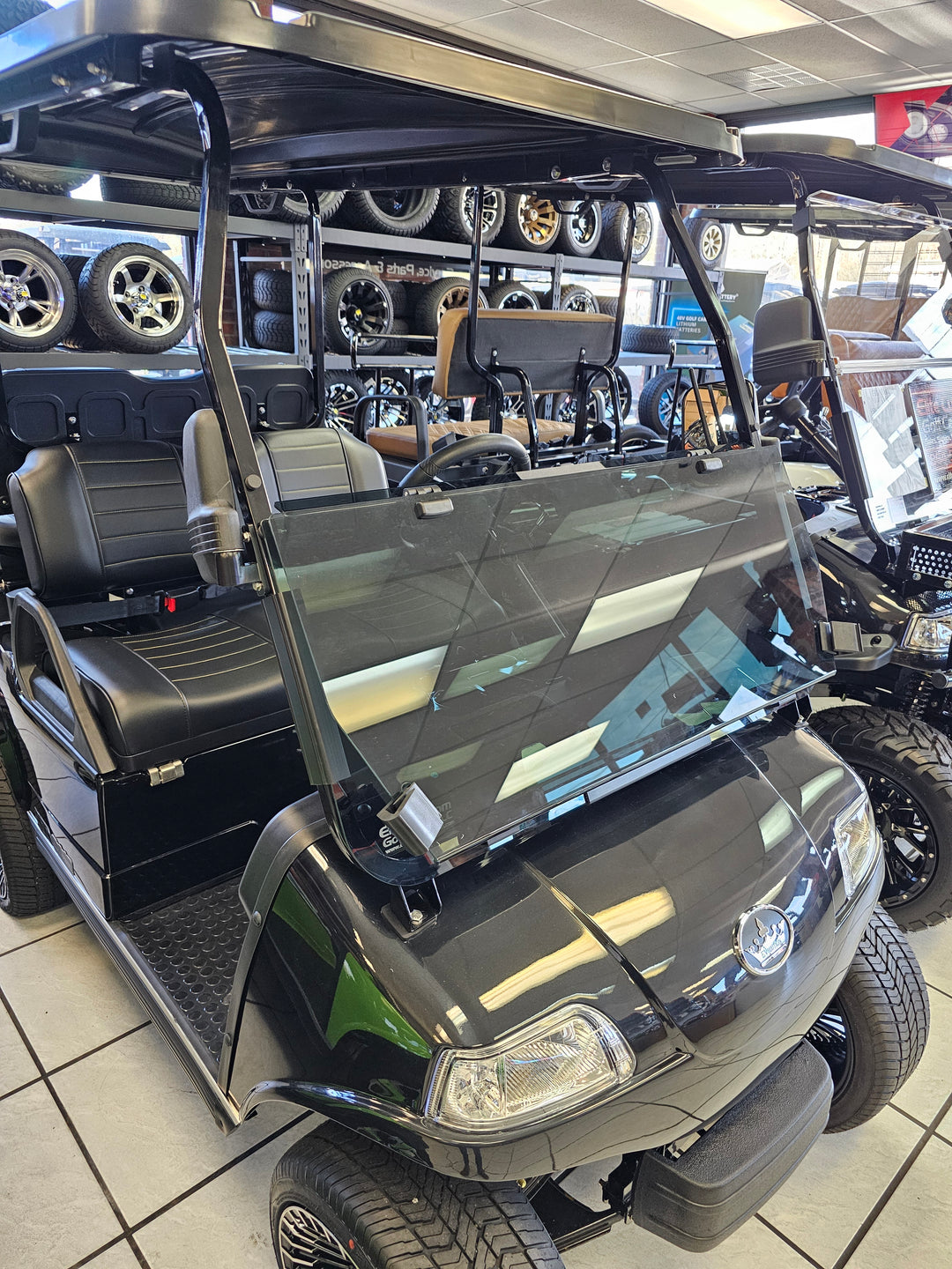 Evolution Golf Cart Tinted Windshield Fits Classic Plus, Classic Pro, Forrester Plus and Carrier Plus Models