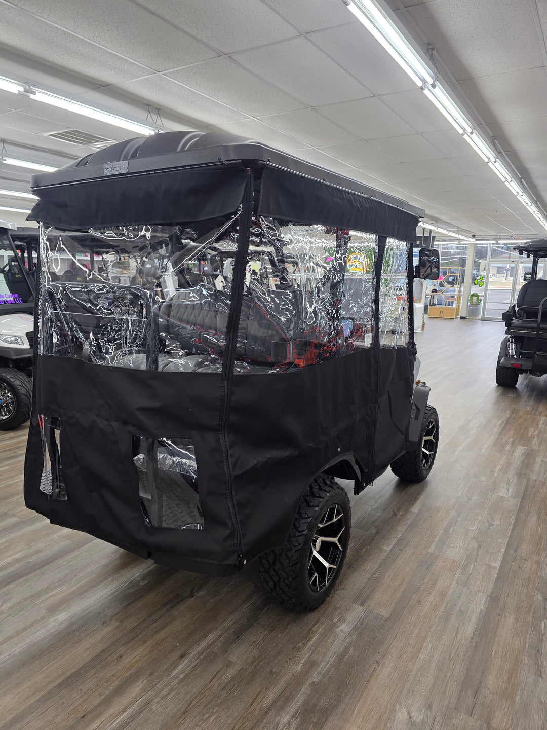 Denago Nomad XL 4 Passenger DoorWorks Golf Cart Enclosure With Tracks