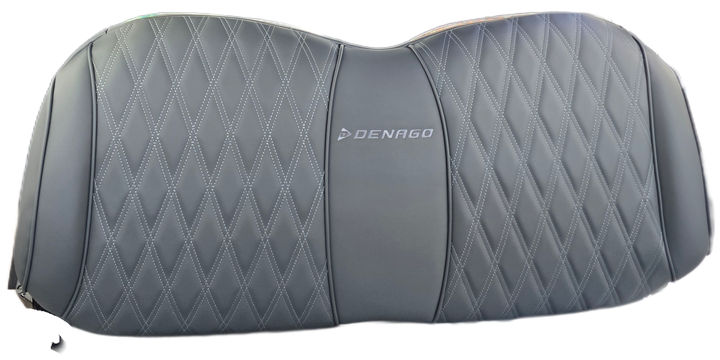 Denago EV Golf Cart Front Seat Backrest Cushion Factory Gray Diamond Stich