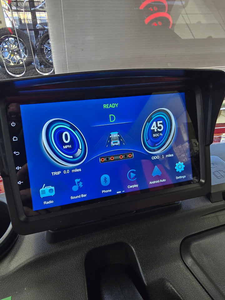 Evolution D5 Golf Cart 9" Touchscreen Display Fits D5 Maverick &amp; D5 Ranger Models with CarPlay Function