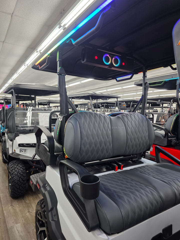 Denago EV Golf Cart Front Seat Backrest Cushion Factory Gray Diamond Stich