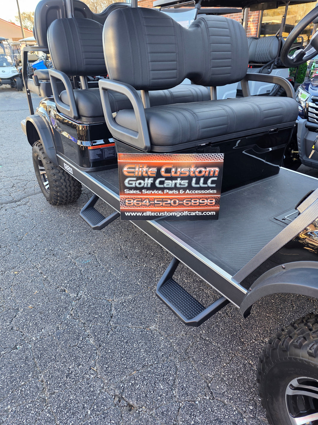 Heavy Duty Steel Side Step Nerf Bars for ICON Golf Cart