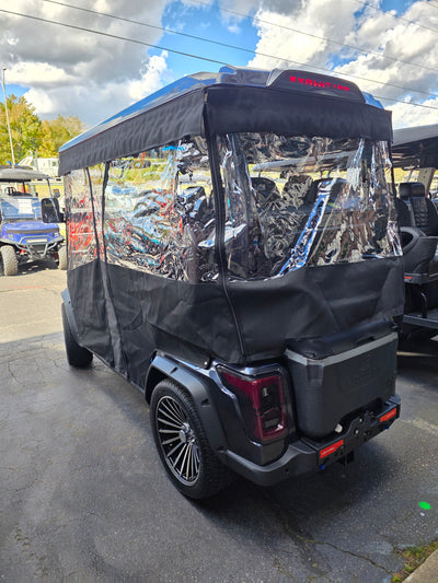 Evolution D6 DMAX GT4 and XT4 4 Passenger DoorWorks Track Style Golf Cart Enclosure