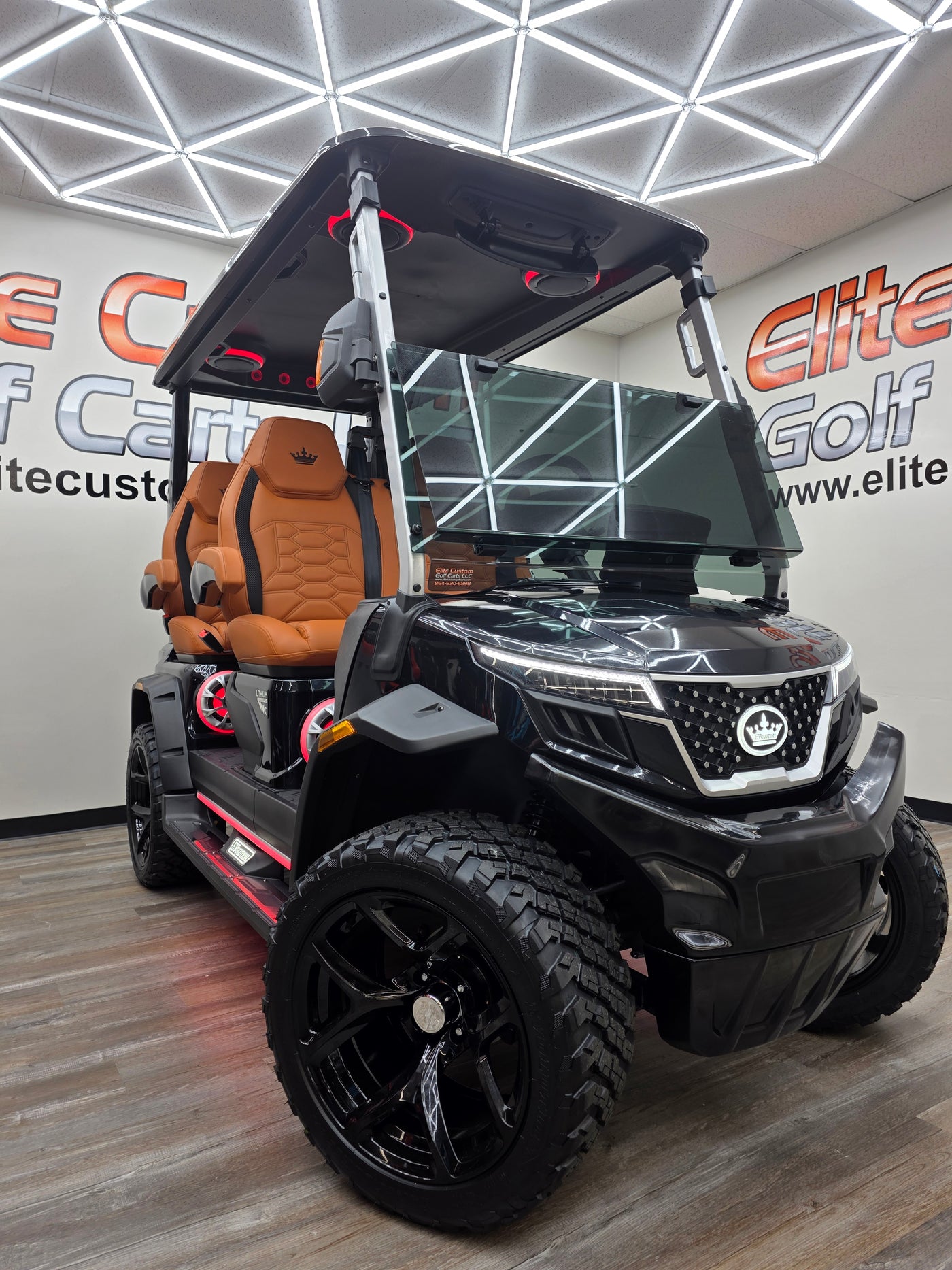 Evolution D6 DMAX Golf Cart Tinted Windshield