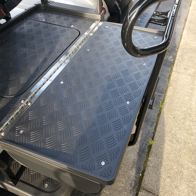 Evolution Golf Cart Rear Seat Fold / Flip Out Tray