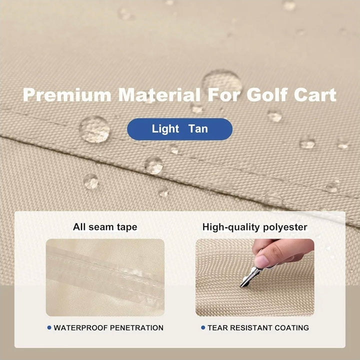 Evolution 4 Passenger Golf Cart 600D Waterproof Golf Cart Storage Cover