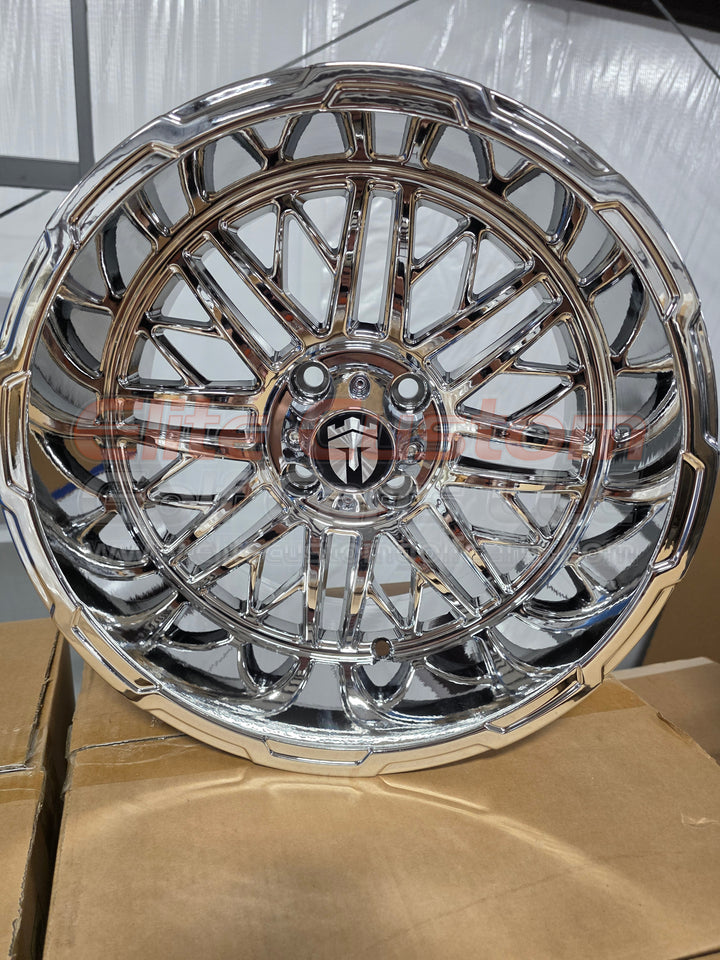 15″ Empire Keng Chrome Golf Cart Wheel
