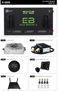 Eco Battery LIFEPO4 Lithium 51v 160ah Bundle