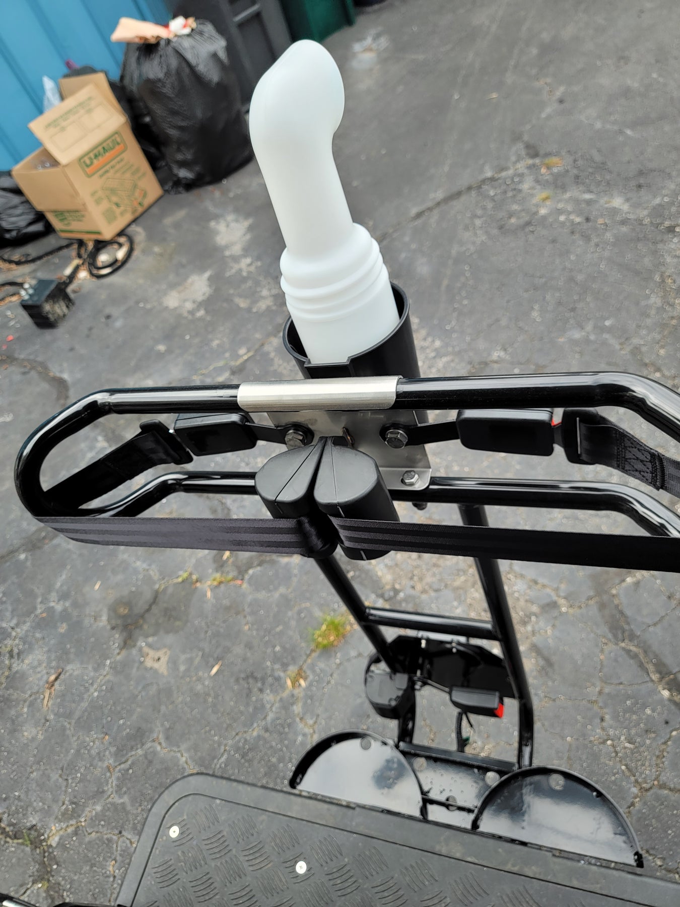 Evolution Golf Cart Golf Bag Attachment with Sand Bottle Elite Custom