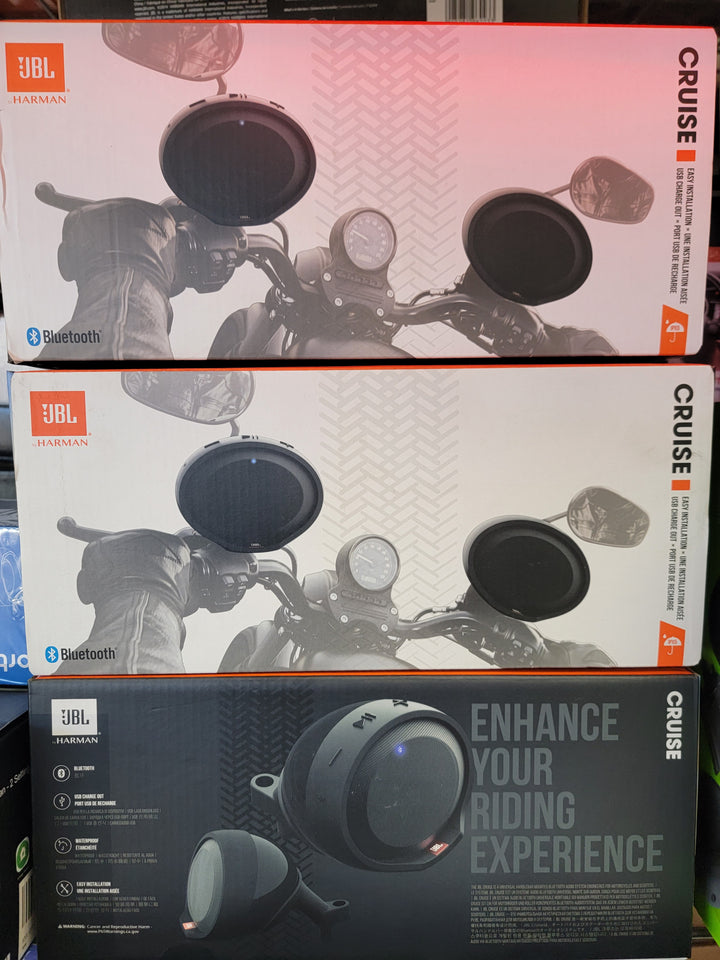 JBL Cruise PWSSPKCRUISEAM Handlebar Mounted Bluetooth Audio System (Black)