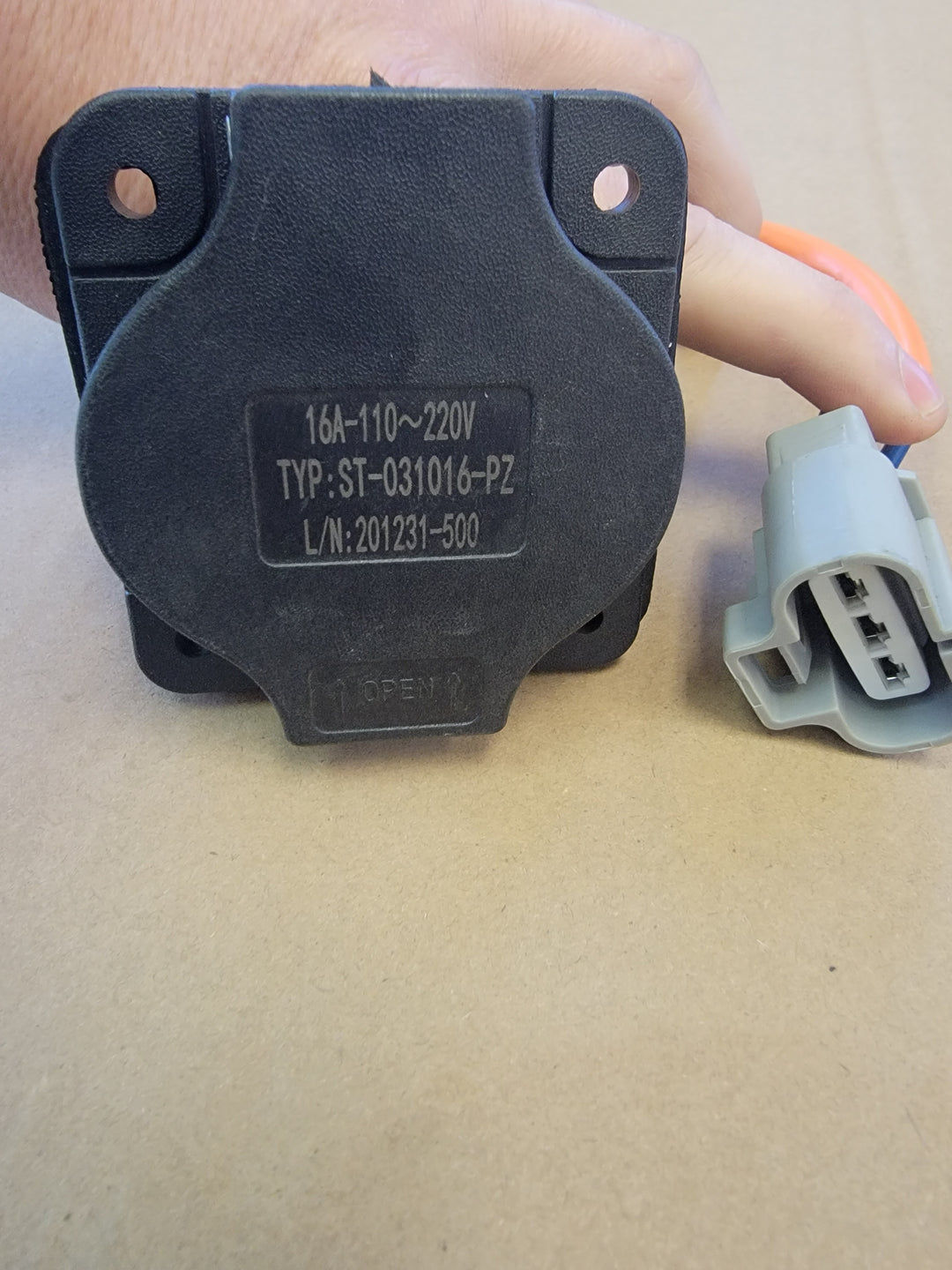 Evolution Golf Cart Charger Receptacle Fits Classic Plus, Classic Pro, Forrester Plus and Carrier Plus Models