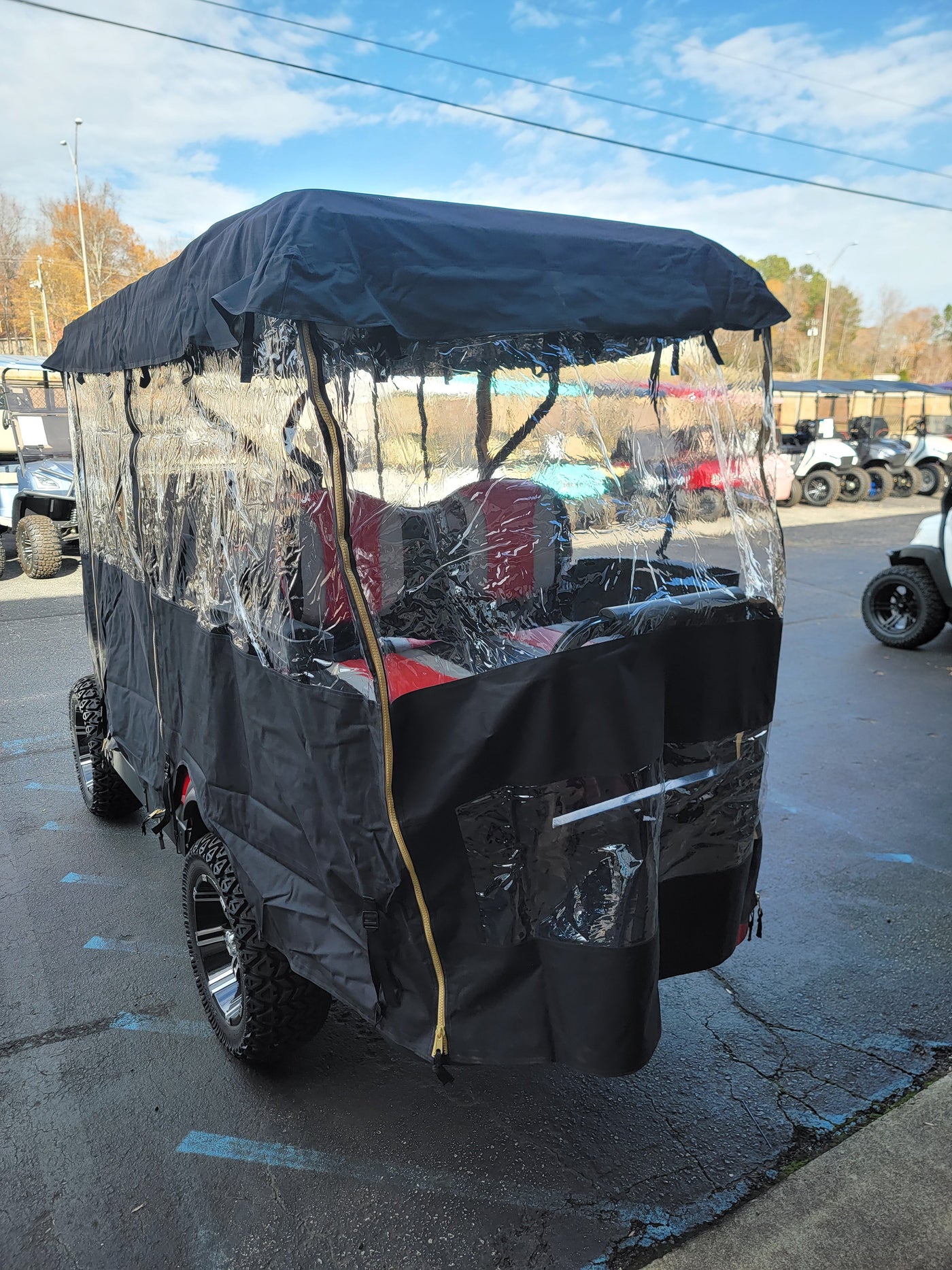 Universal 4 Passenger Golf Cart Enclosure For Golf Carts with 79-82" Roofs