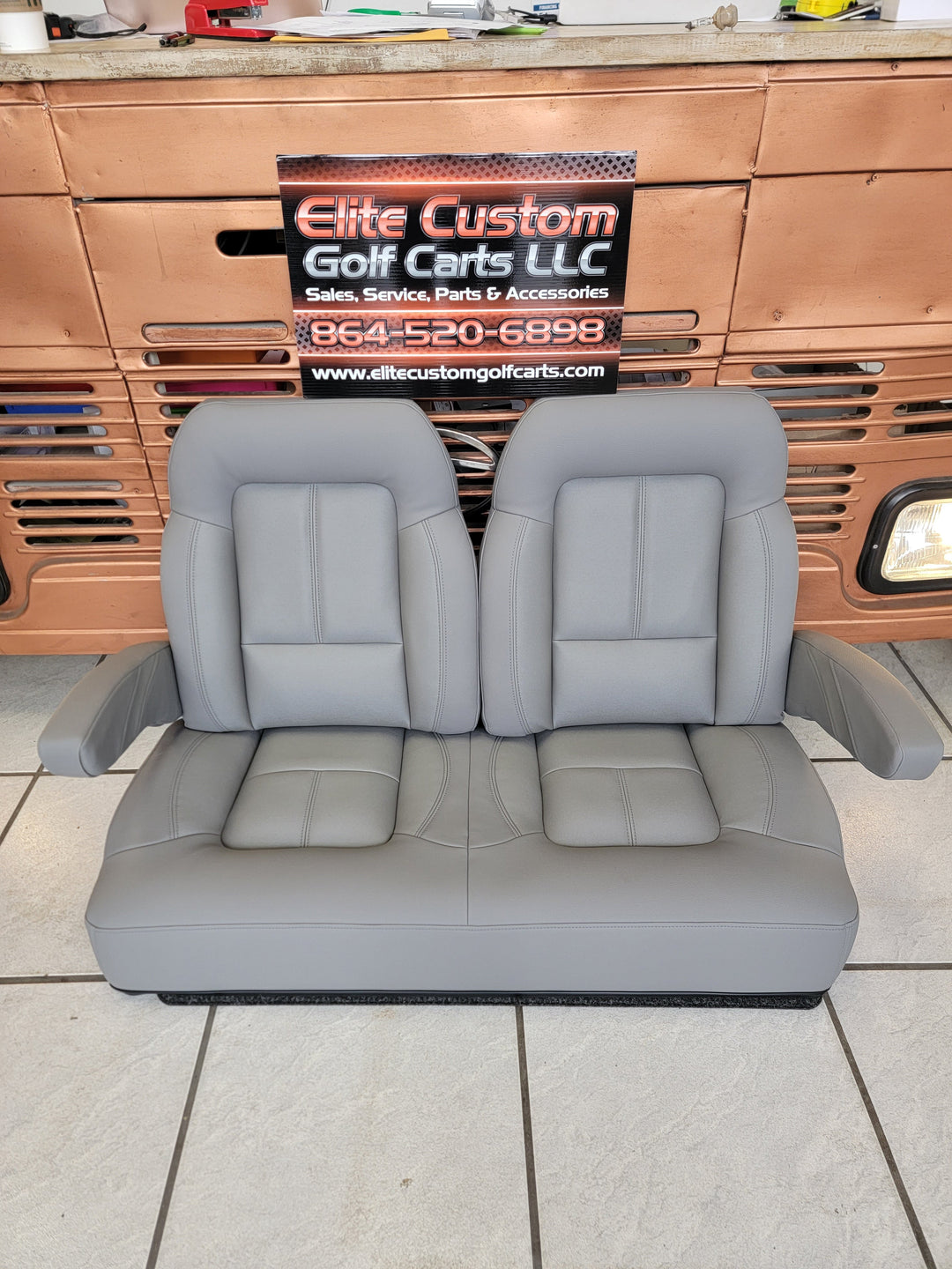 Yamaha G29 Drive &amp; Drive 2 Golf Cart American Sportster High Back Premium Seats w/Armrest