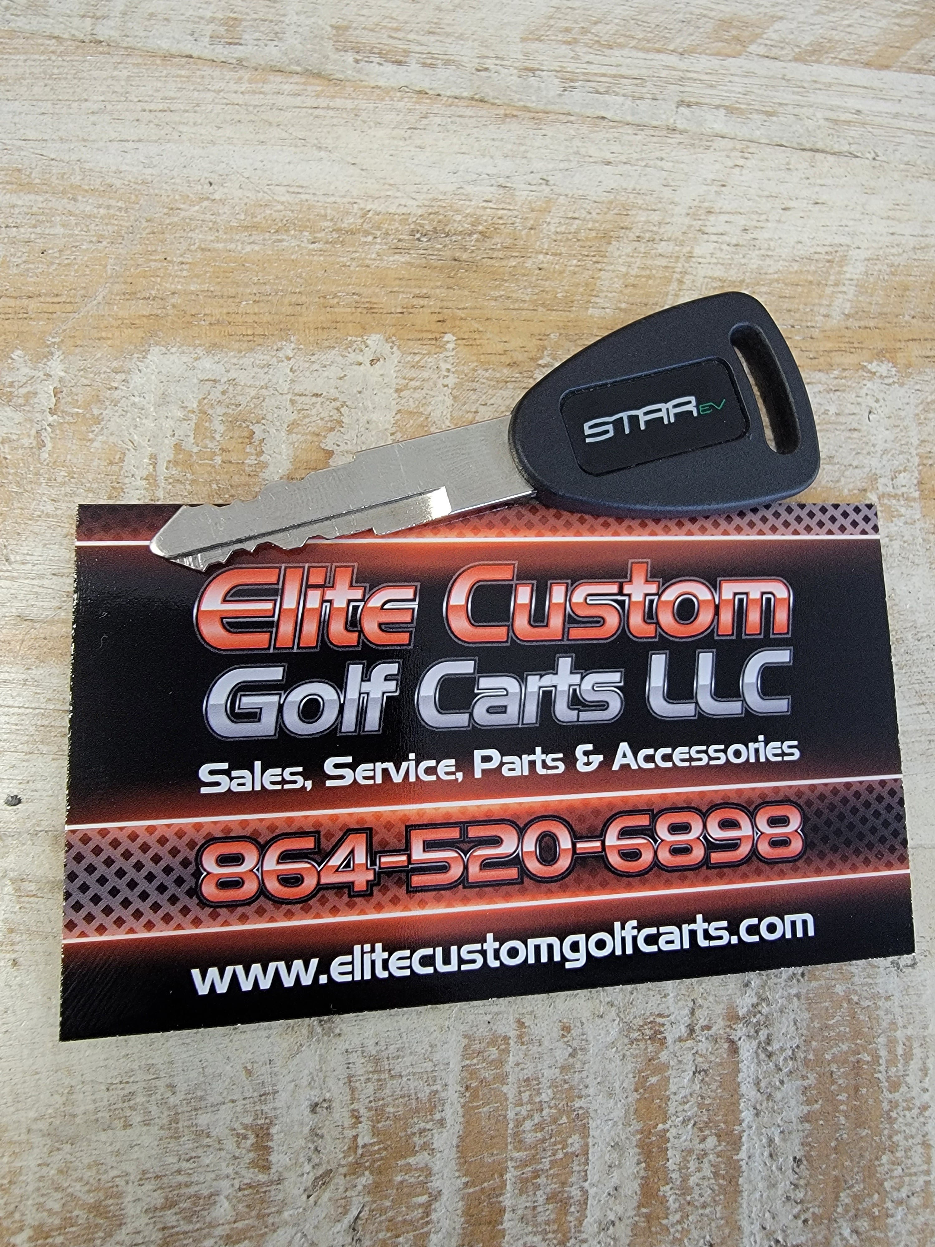 Star EV Golf Cart Key Fits Star Classic, Capella & Sirius Golf Carts